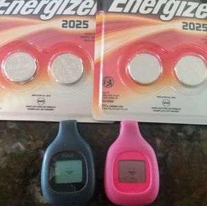 2 FitBit zips! (One pink/One Black) w/Batteries